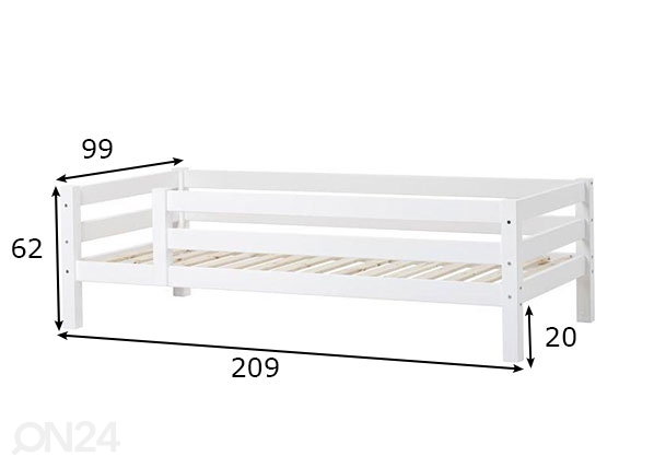 Детская кровать Premium 90x200 cm размеры
