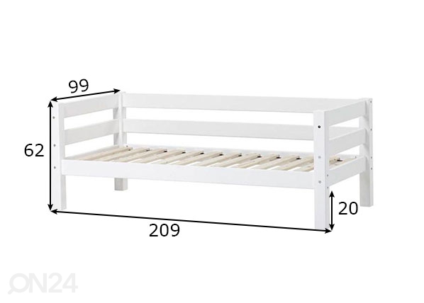 Детская кровать Premium 90x200 cm размеры
