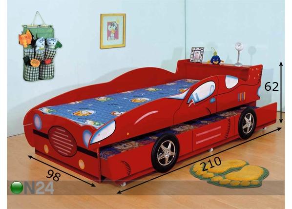 Детская кровать Машина 90x190 см размеры