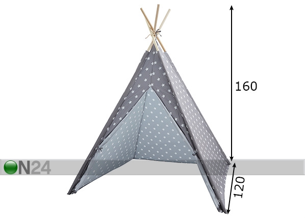 Детская палатка со звездочками размеры