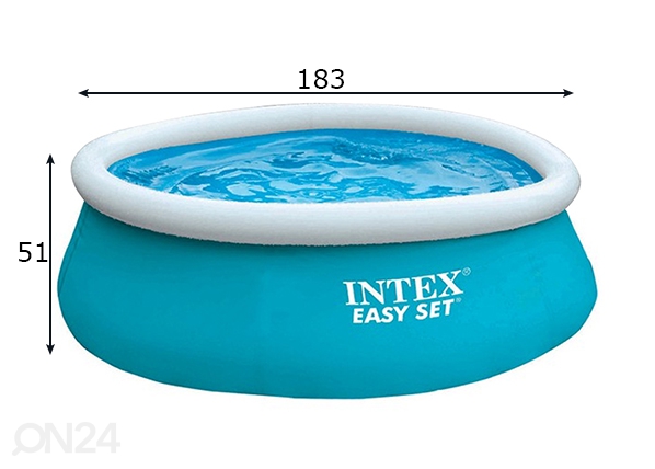 Детский бассейн 183x51см / синий размеры