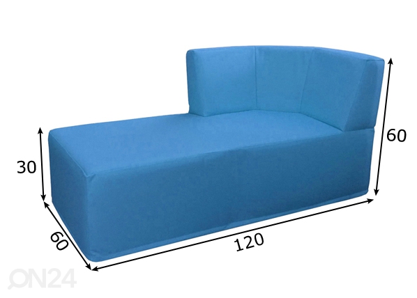 Детский диван-канапе Siena 120, правый размеры