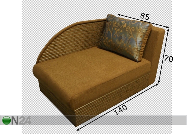 Детский диван-кровать с ящиком Junior размеры