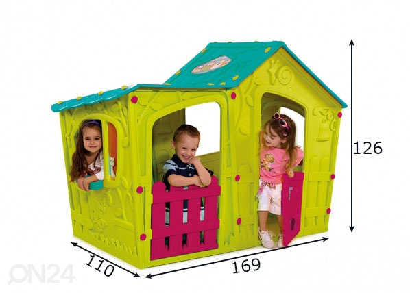 Детский игровой домик Keter Villa Playhouse размеры