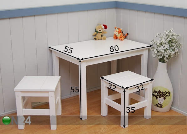 Детский стол + 2 стула размеры
