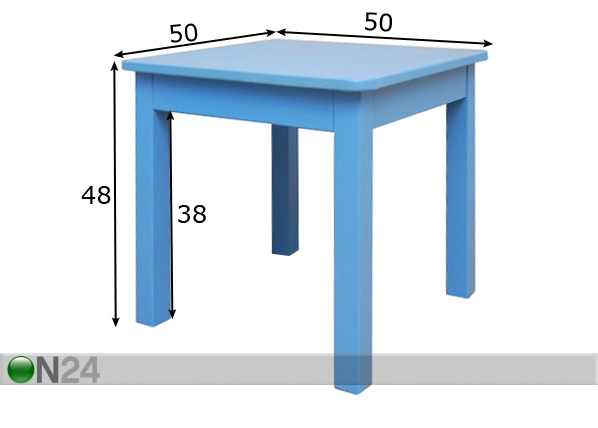Детский стол Miki 50x50 cm размеры