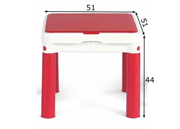 Детский стол для творчества Keter Construct размеры