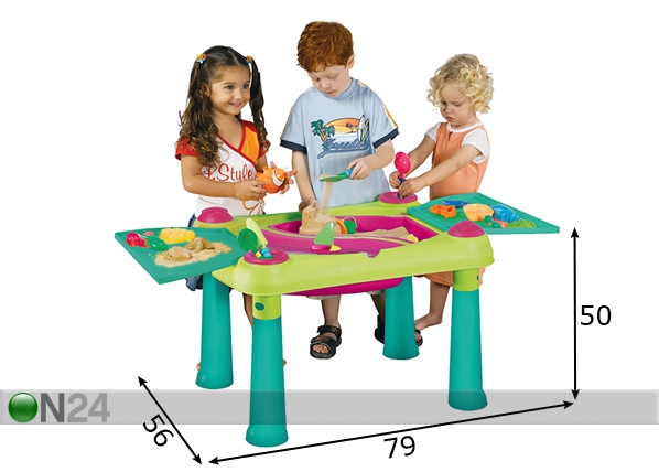 Детский стол для творчества Keter Sand & Water размеры