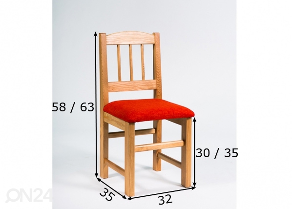 Детский стул Jaan размеры