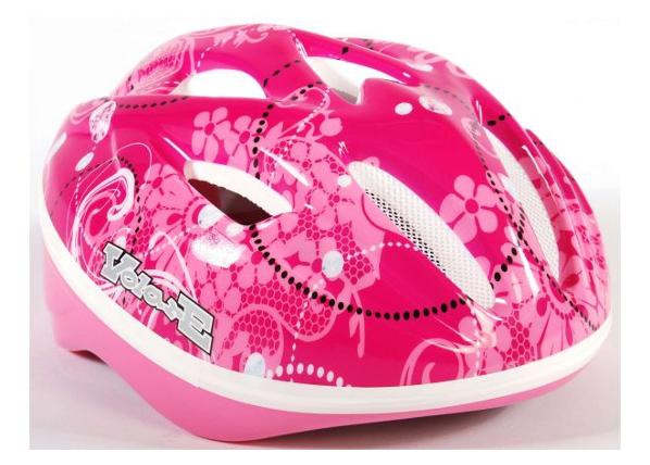 детский шлем Deluxe розовый Flowers Volare