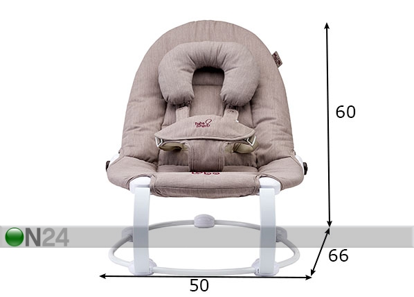 Детское кресло-качалка Bababing размеры