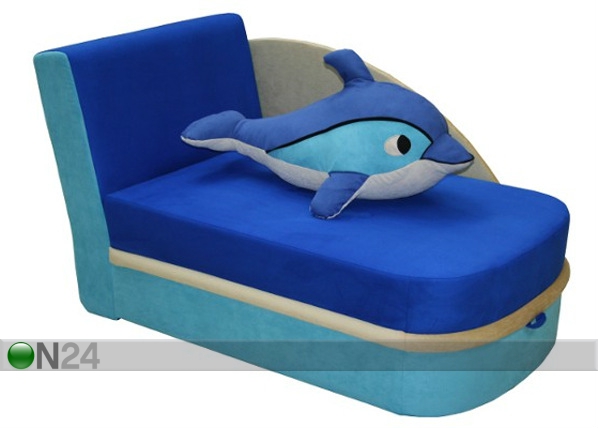 Диван-кровать с ящиком для белья Дельфин