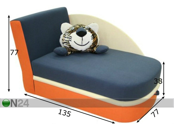 Диван-кровать с ящиком для белья Пантера размеры