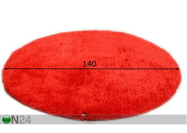 Длинношёрстый ковёр Soft Uni Ø140 cm размеры