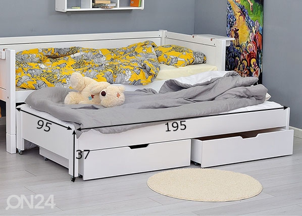 Дополнительная кровать Jerwen 90x190 cm размеры