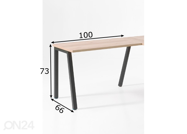 Дополнительный рабочий стол Conto размеры