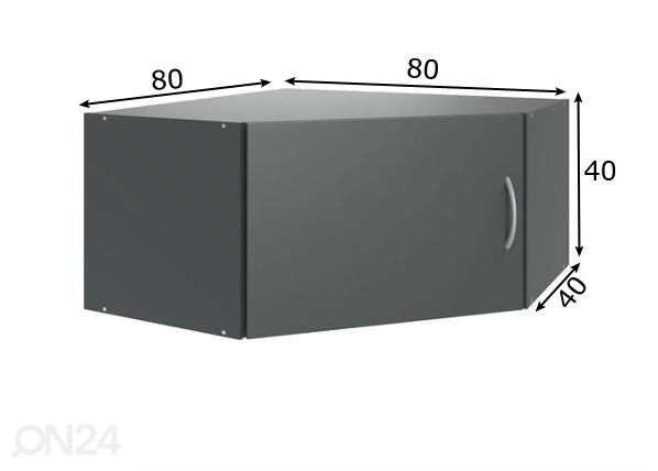 Дополнительный угловой шкаф MRK 507 размеры