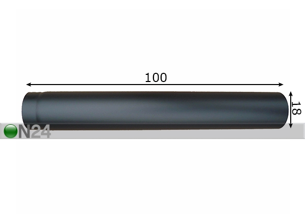 Дымовая труба Ø18cm размеры