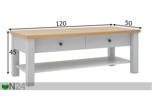 Жрунальный стол 120x50 cm размеры
