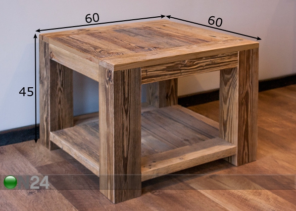 Журнальный стол Nordic 60x60 cm размеры