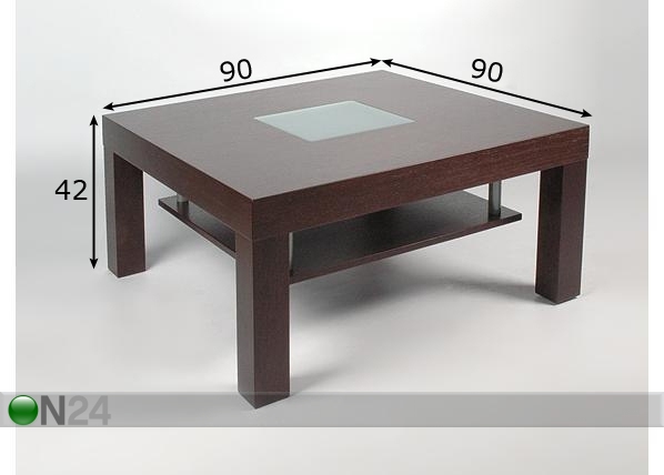 Журнальный стол Ruut 90x90 cm размеры