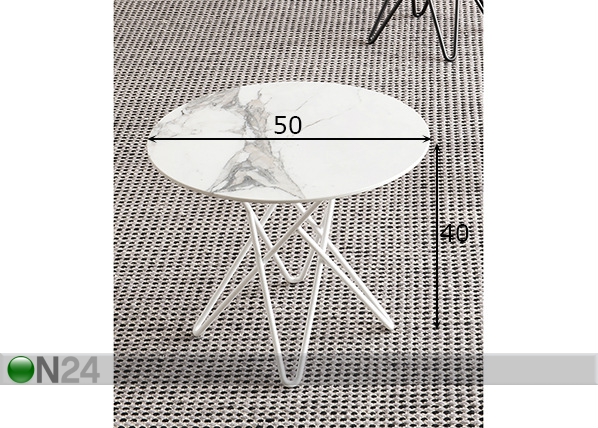 Журнальный стол Stellar Ø50 cm размеры