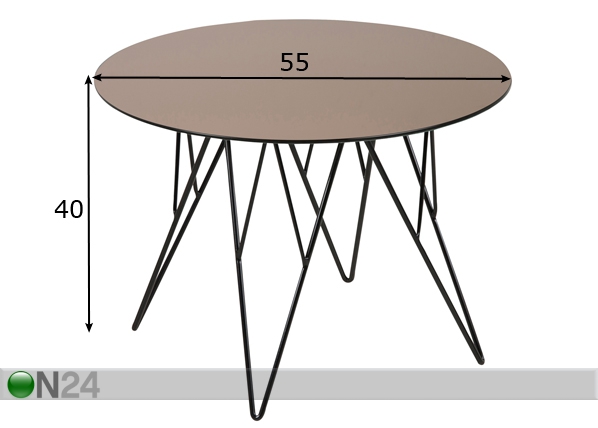 Журнальный стол Ø 55 cm размеры