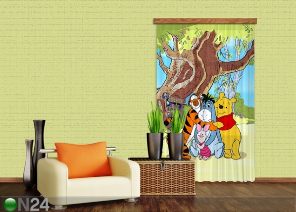 Затемняющая фотоштора Disney Winnie the Pooh and Friends 140x245 см