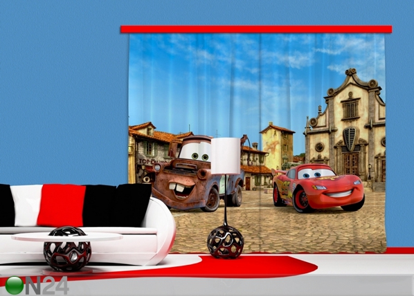 Затемняющее фотошторы Disney Cars 280x245 см