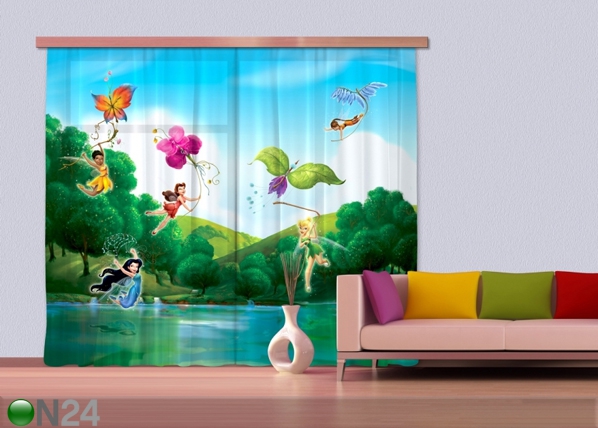 Затемняющее фотошторы Disney Fairies with rainbow 280x245 см