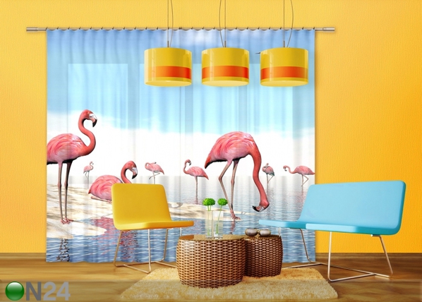 Затемняющее фотошторы Flamingos 280x245 см