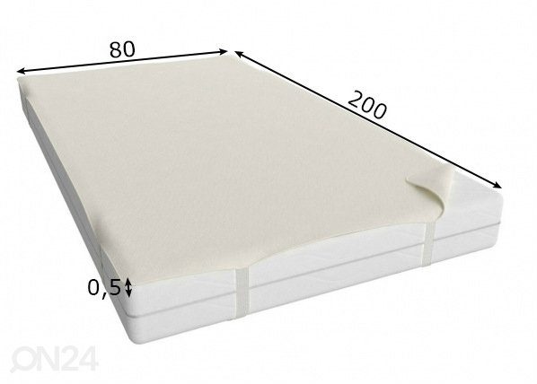 Защитная простынь для матраса 80x200 cm размеры