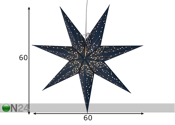 Звезда Galaxy 60 см, синий размеры