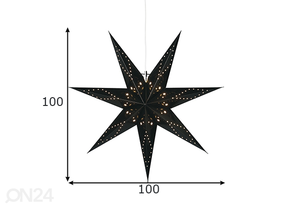 Звезда Katabo, черная размеры