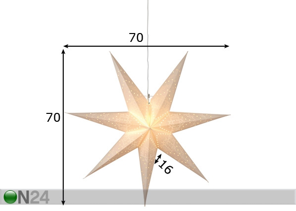 Звезда Sensy 70 cm размеры