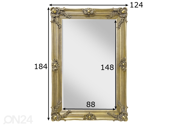 Зеркало 124x184 cm размеры