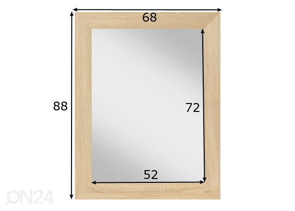 Зеркало 68x88 cm размеры