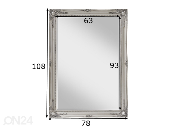 Зеркало 78x108 cm размеры