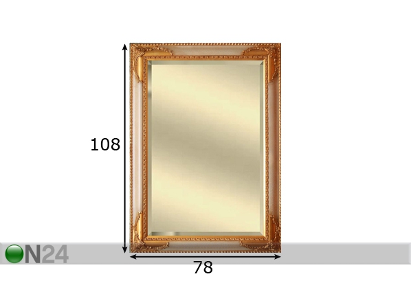 Зеркало Bari Ivory 78x108 см размеры