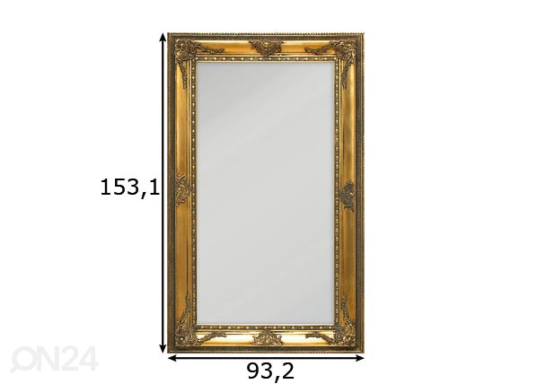 Зеркало Gold 93,2x153,1 см размеры