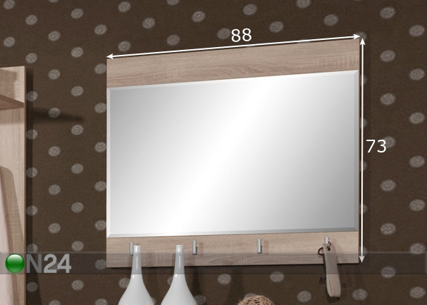 Зеркало Maxima 88x73 cm размеры