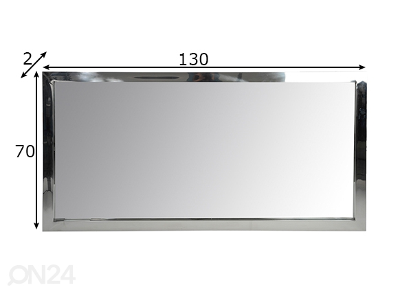 Зеркало Steel 70x130 cm размеры