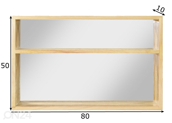 Зеркало с полкой 80x50 cm размеры