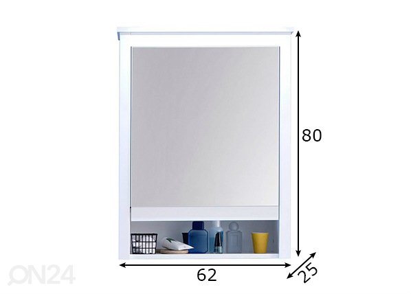 Зеркальный шкаф Ole размеры