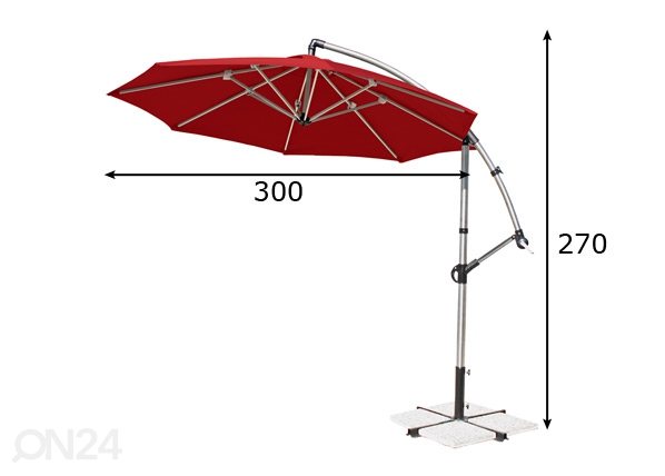 Зонт Capri размеры