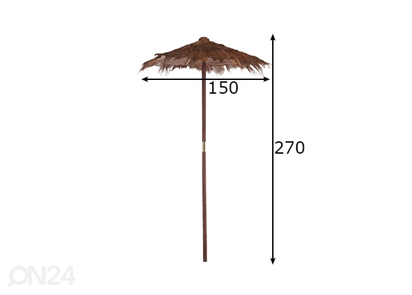 Зонт от солнца Cocoleaf Ø 150 cm размеры