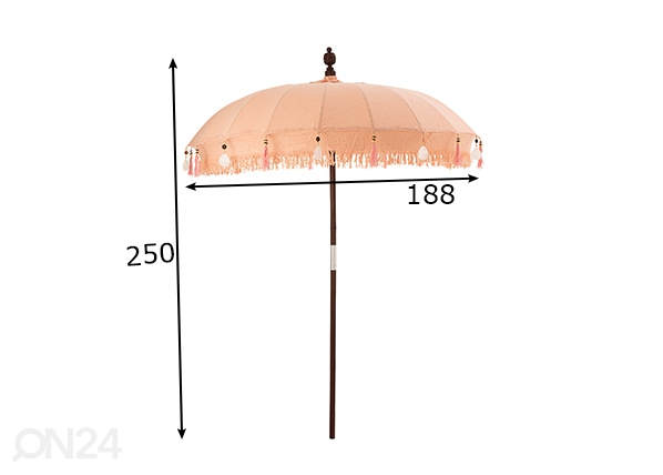 Зонт от солнца Tassels размеры