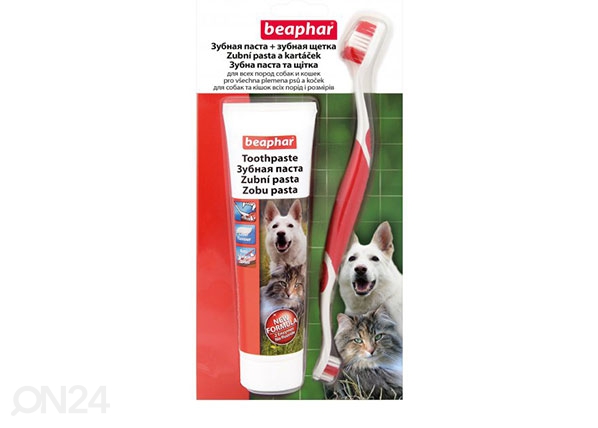 Зубная паста и щетка для собак Beaphar
