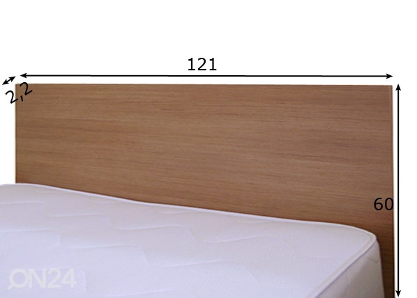 Изголовье кровати 121 cm размеры