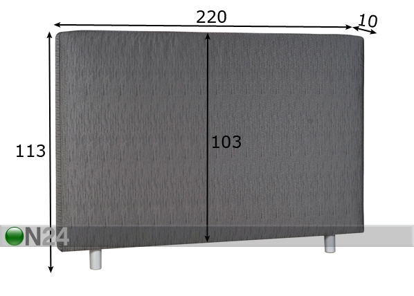 Изголовье кровати Standard 220x113x10 cm размеры